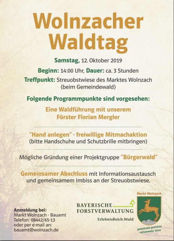 Grossansicht in neuem Fenster: Plakat Waldtag Rückseite Grossansicht in neuem Fenster: Plakat Waldtag Rückseite