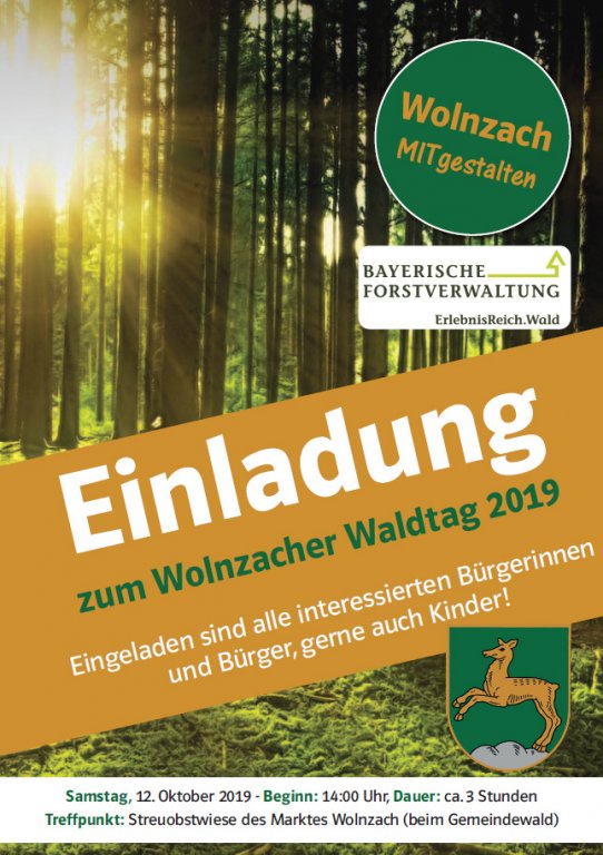 Grossansicht in neuem Fenster: Plakat Waldtag 2019 Grossansicht in neuem Fenster: Plakat Waldtag 2019