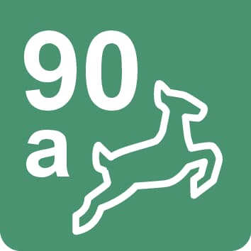 Nr. 90a Wanderweg - 3,8 km Nr. 90a Wanderweg - 3,8 km