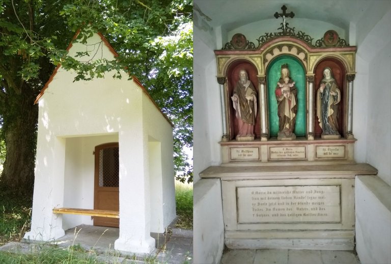 Grossansicht in neuem Fenster: Burgstall - Kapelle auf dem Kreithof Grossansicht in neuem Fenster: Burgstall - Kapelle auf dem Kreithof